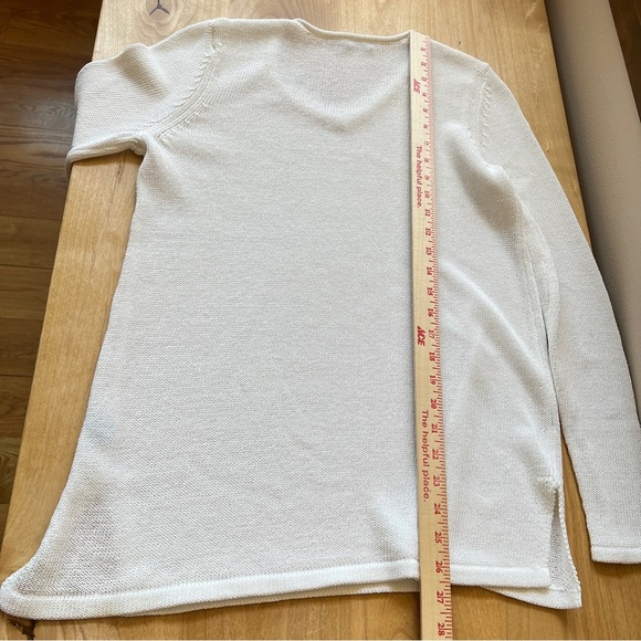 J MCLAUGHLIN CALLUM SWEATER M V NECK HAVANA KNIT YARN RELAXED CASUAL - Picture 8 of 12